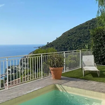 Eze Bord De Mer, Panoramic Sea View, Terrace, Pool *