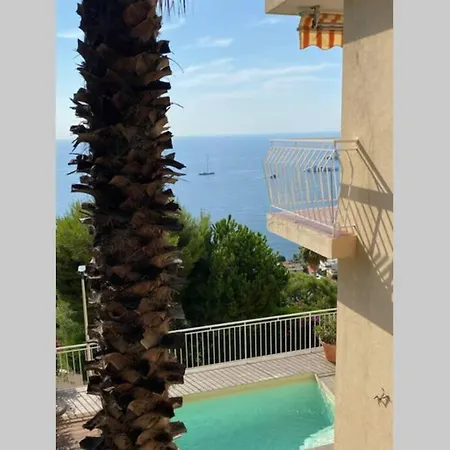 Villa Eze Bord De Mer, Panoramic Sea View, Terrace, Pool Èze
