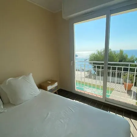 Eze Bord De Mer, Panoramic Sea View, Terrace, Pool Villa Eze